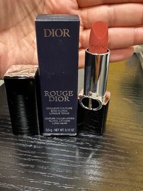 Dior Rouge Dior Lipstick 100 Nude Look Velvet Full Size 3.5g New in Box